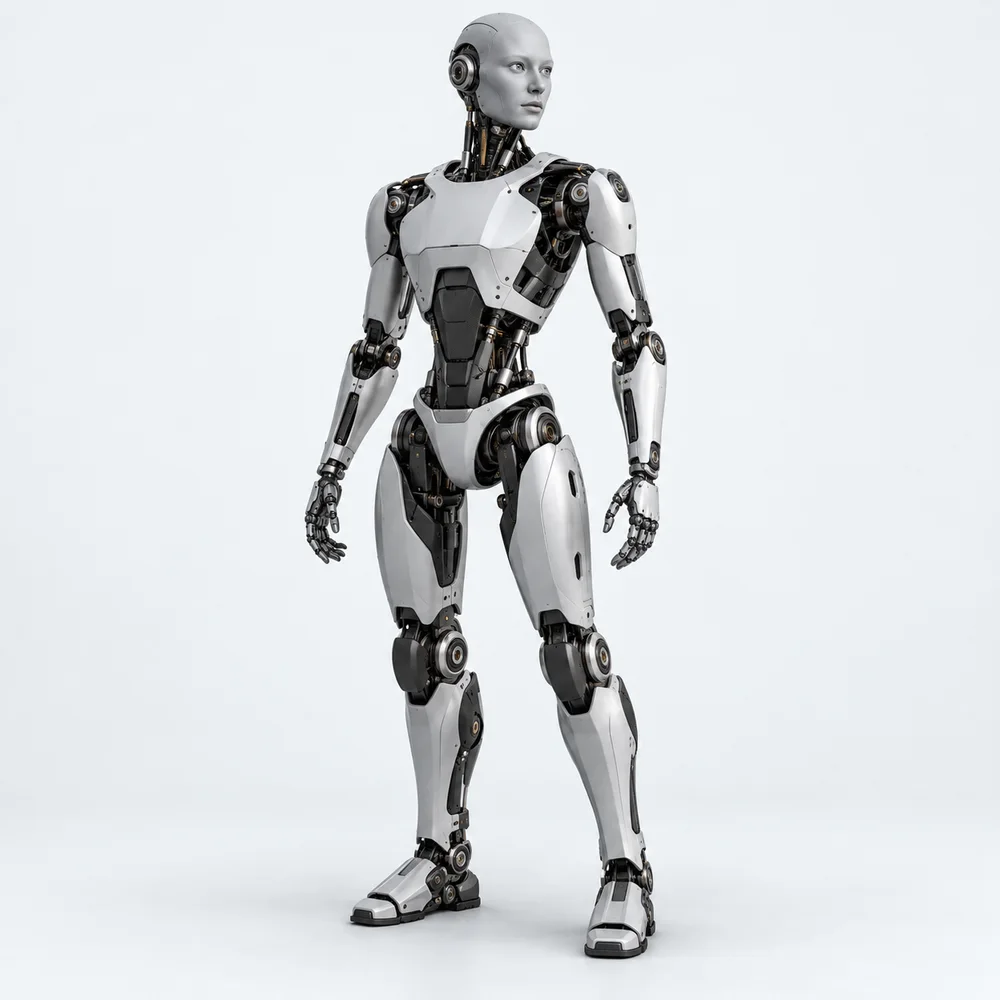 ИИ-иллюстрация для Engineered Arts Ameca; внешний вид может отличаться